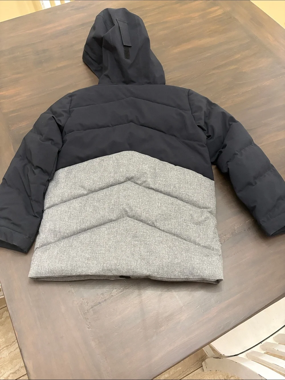 Under Armour Black and Gray Hooded Puffer Jacket